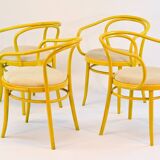 1960s beech armchair by TON, Czechoslovakia