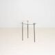 GLASS ARTIST'S PALETTE SIDE TABLE, CIRCA 1960S