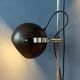 Space Age Mid-Century "eyeball" brown floor lamp