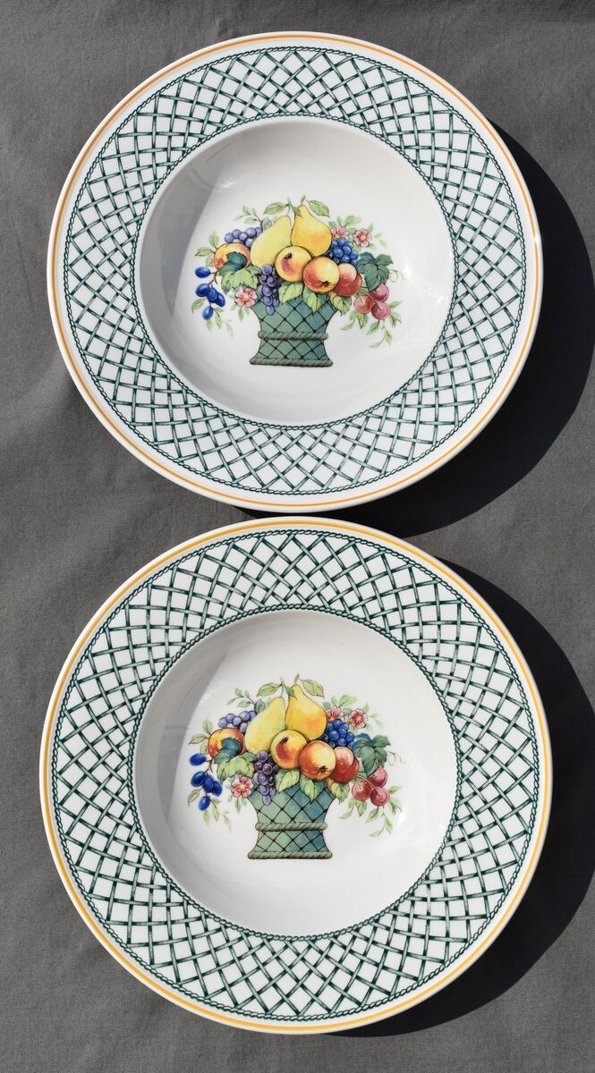 6 hollow plates Villeroy & Boch basket model