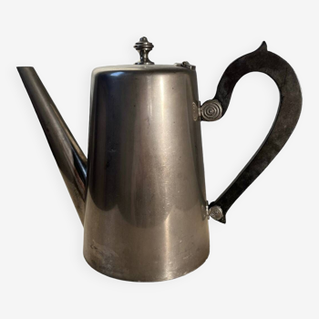 Old silver metal coffee and teapot