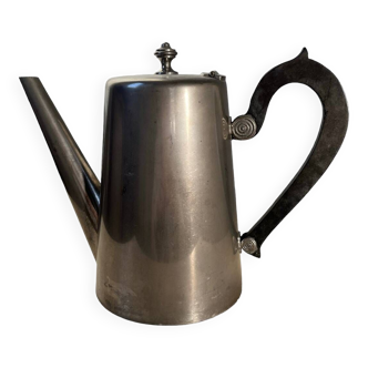 Old silver metal coffee and teapot