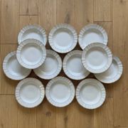 12 deep plates in Limoges porcelain by Bernardaud