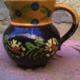 Alsatian-decorated terracotta pitcher