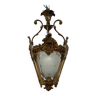 Lanterne ancienne en bronze doré style Louis XVI