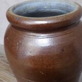 Pot grès terre vernissée H45 conserve ancien
