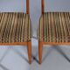2 teak and velvet chairs - Denmark 1950s/60s