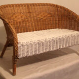 Rattan child's bench
