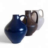 Set of Three Mid-Century Minimalist Vases by Fritz Van Daalen, Germany