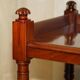 Mahogany library cart circa 1840 with three levels.