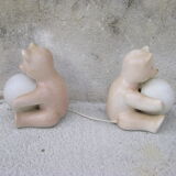 Paire de lampes vintage