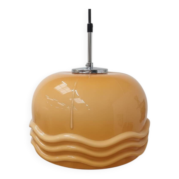 Suspension vintage par Helena Tynell - en opaline