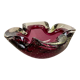 Cendrier en verre à bulles en verre de Murano rose Shell Shell Ashtray Murano, Italie, années 1970