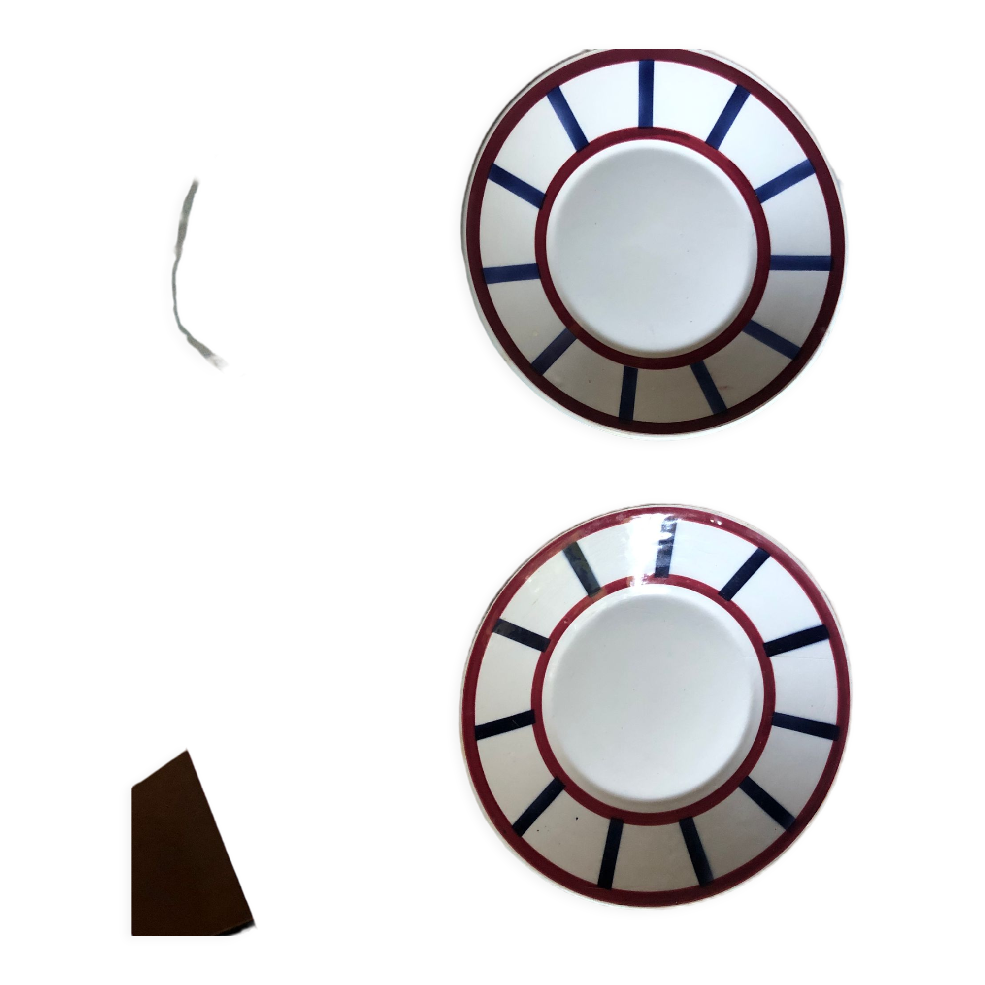 Old red blue amatxi plates