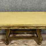 Louis XV Baroque console in gilded wood and lacquered wood circa 1900