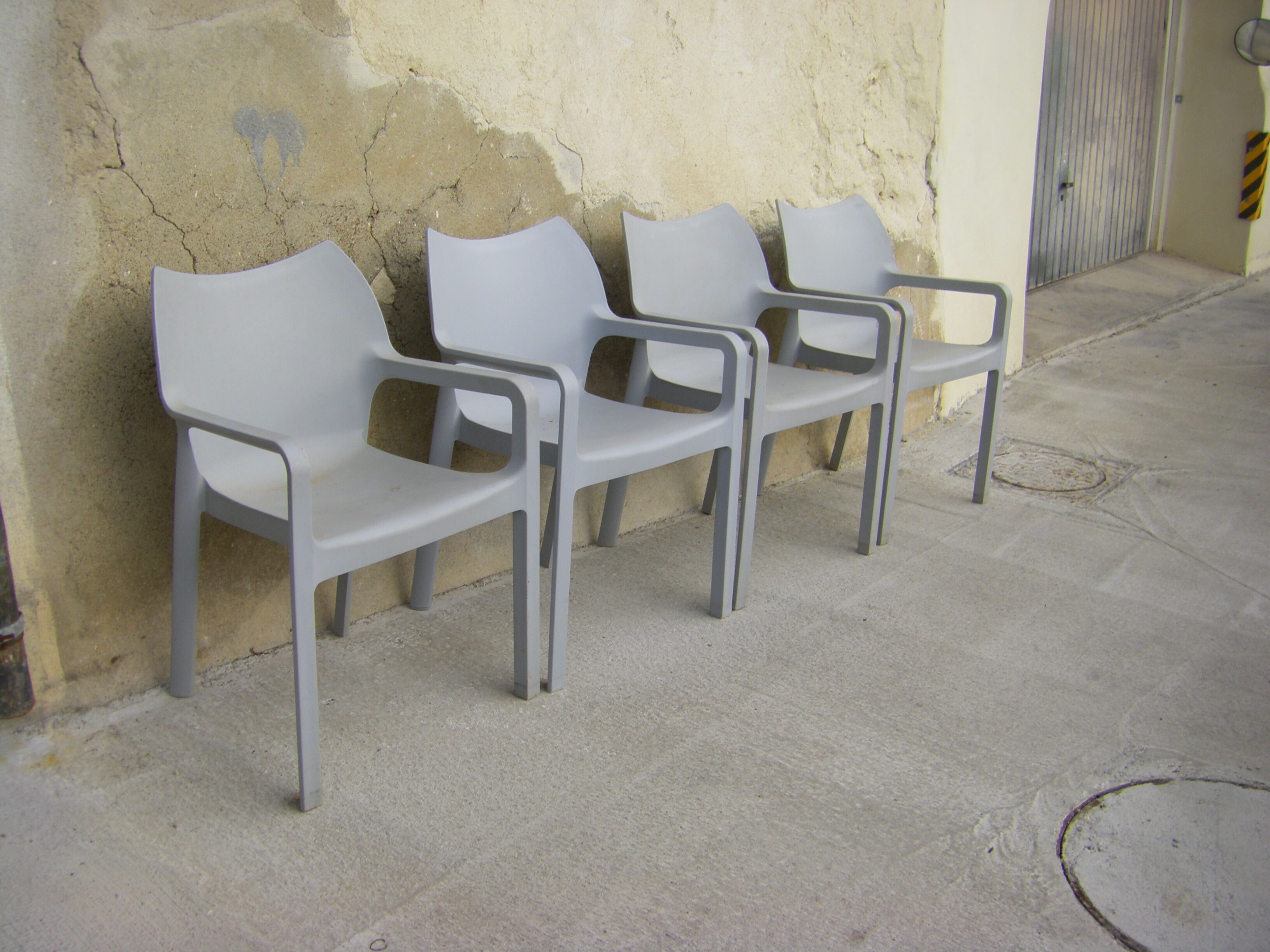 Series of four Siesta brand chairs