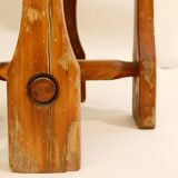 Ensemble de 3 tabourets en pin conçus et produits en Suède, années 1940