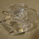 Vide poche coupe en cristal vannes cygne