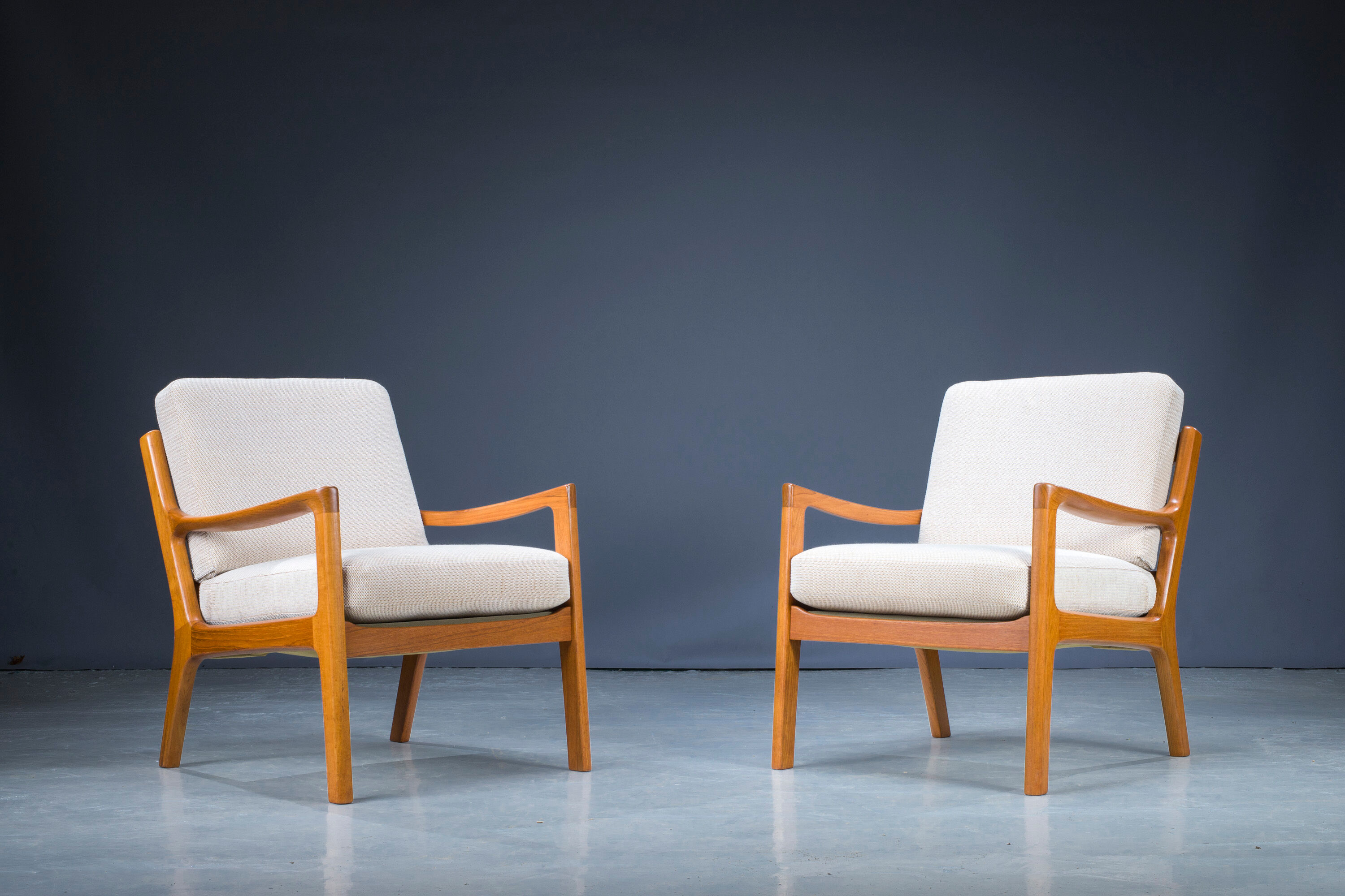 Teak Senator armchairs by Ole Wanscher