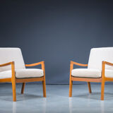 Teak Senator armchairs by Ole Wanscher