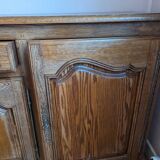 Solid oak sideboard by cabinetmaker Loisy