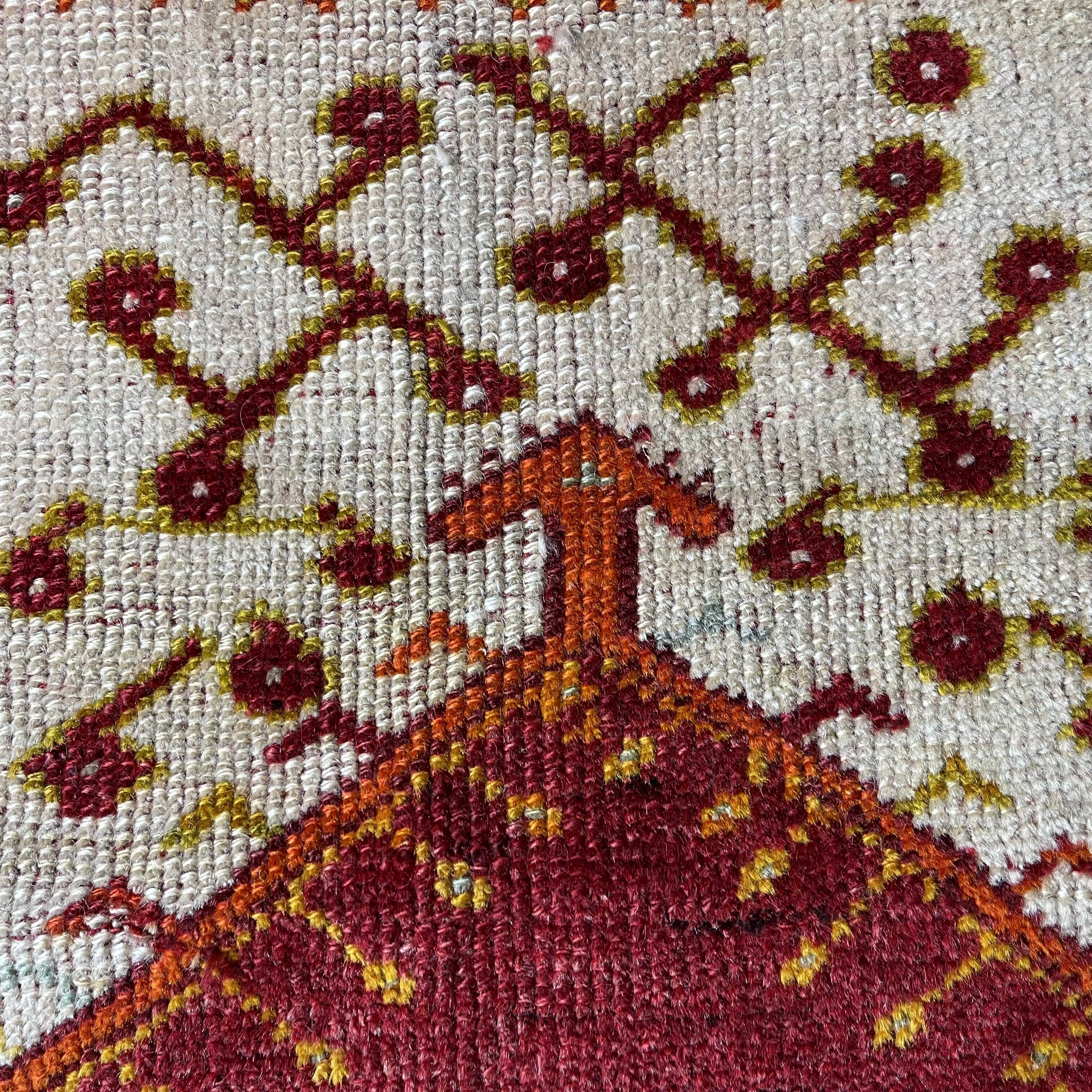 Antique turkish handmade rug, wool rug, anatolian  rug, 144 x 95 cm