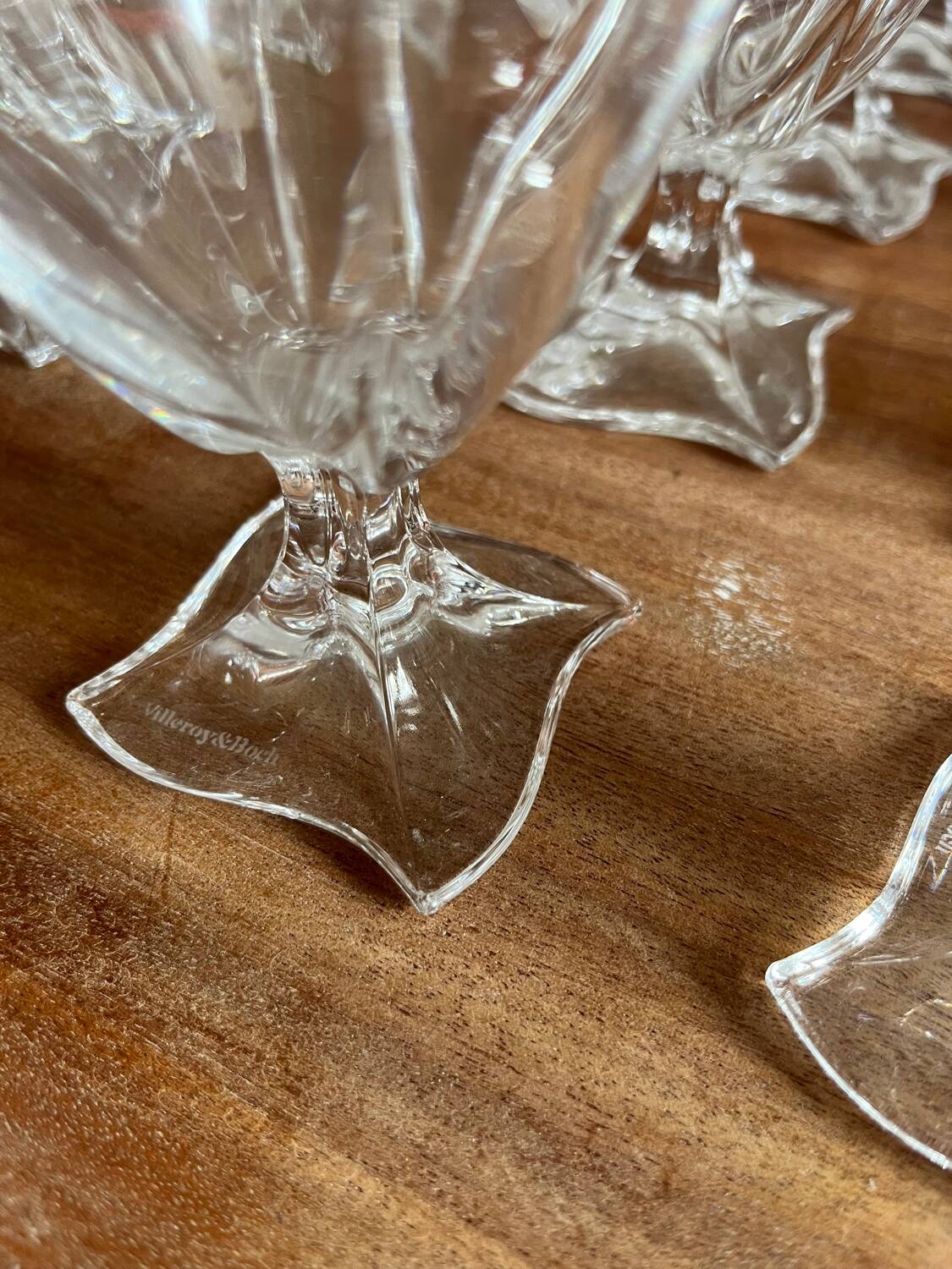 Service verres vintage