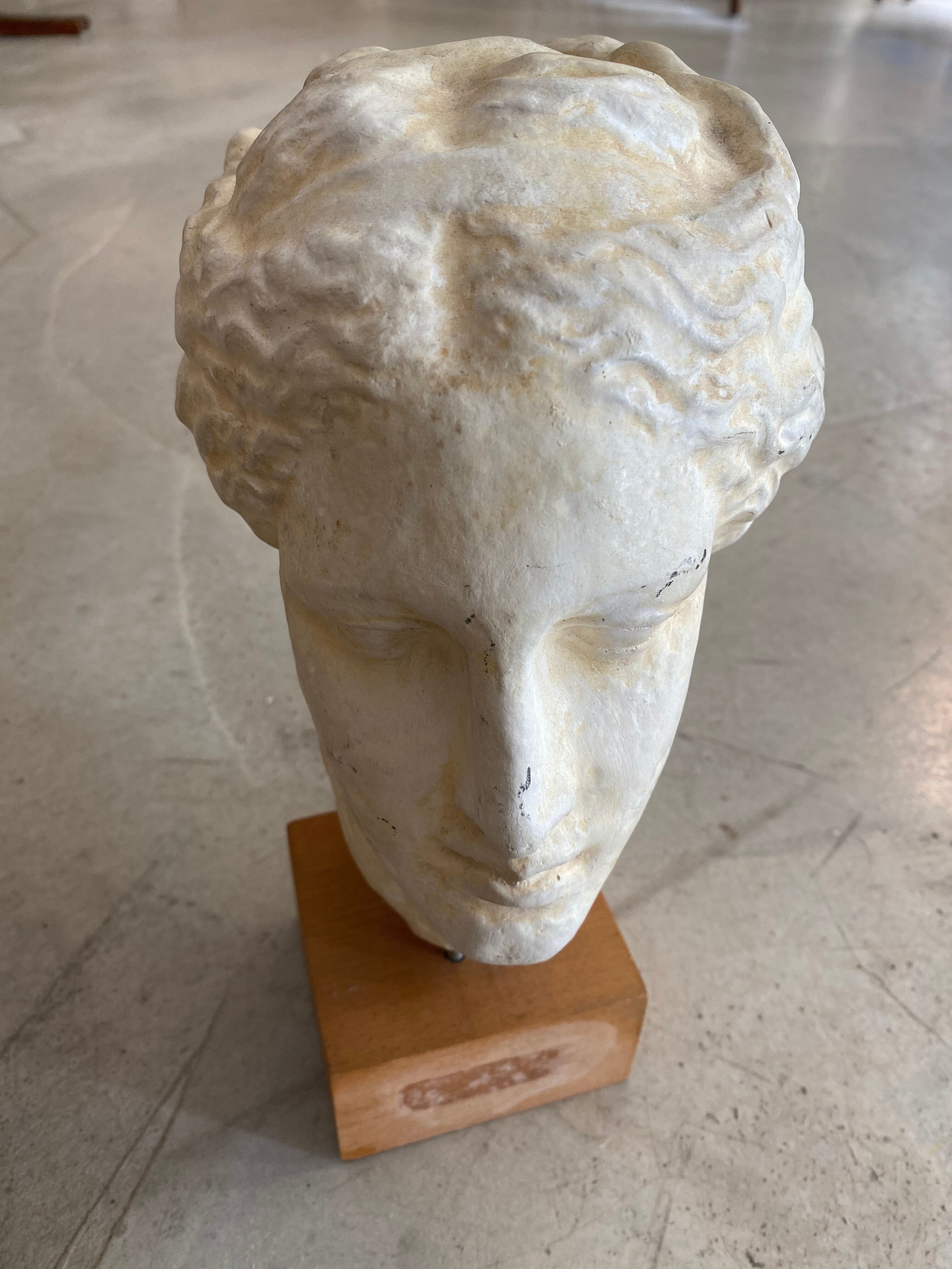 Antique plaster head
