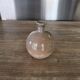 Small round vase soliflore, crackled glazed stoneware, ceramist seal.