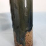 Signed sandstone roll vase