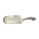 shovel picks up silver table crumbs