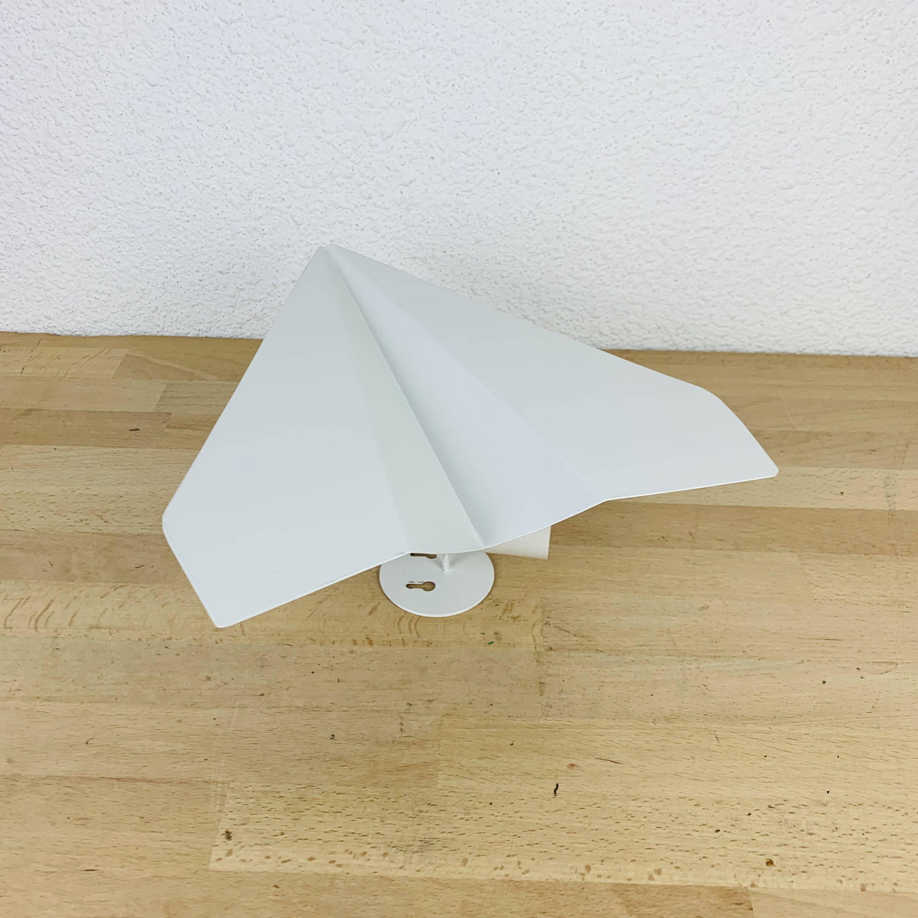 90s origami plane wall light
