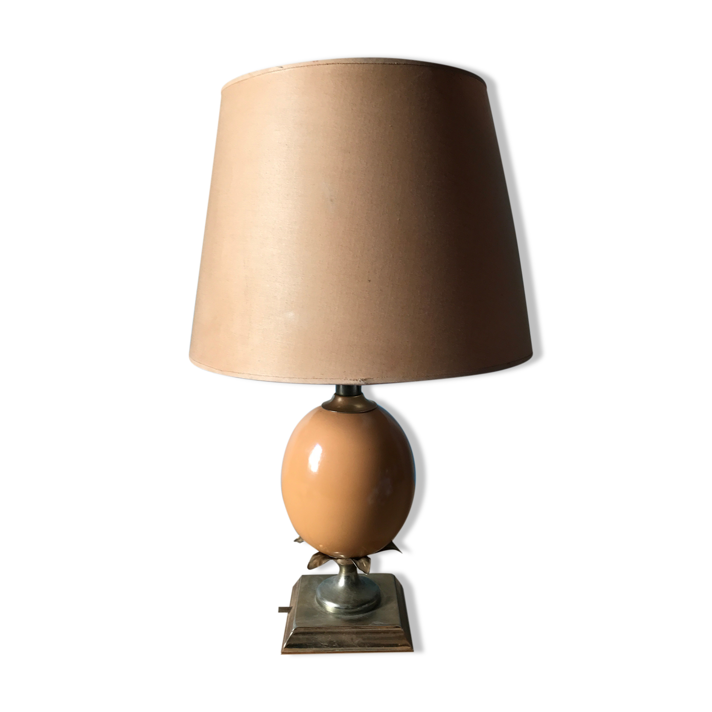 Lampe vintage boule et feuille