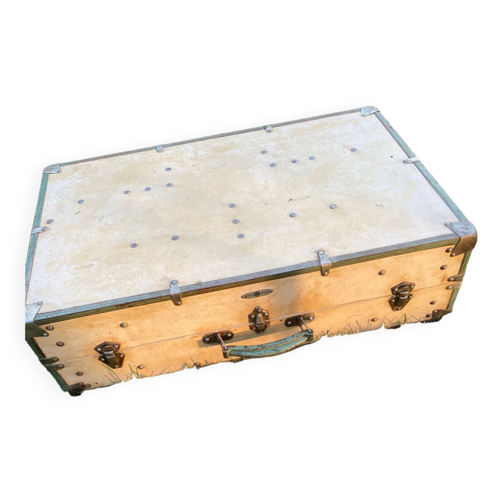 Trunk, suitcase picnic table Kiss Ply 1950, Jacques Hitier for
