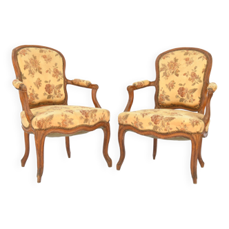 Pair of armchairs Louis XV style