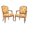 Paire de fauteuils style Louis XV