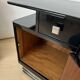 Art Deco Bedside Cabinets in Black Lacquer & Chrome, France, 1930, Set of 2