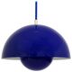 Blue enamelled suspension flowerpot by Verner Panton for Louis Poulsen, Denmark, 1969.