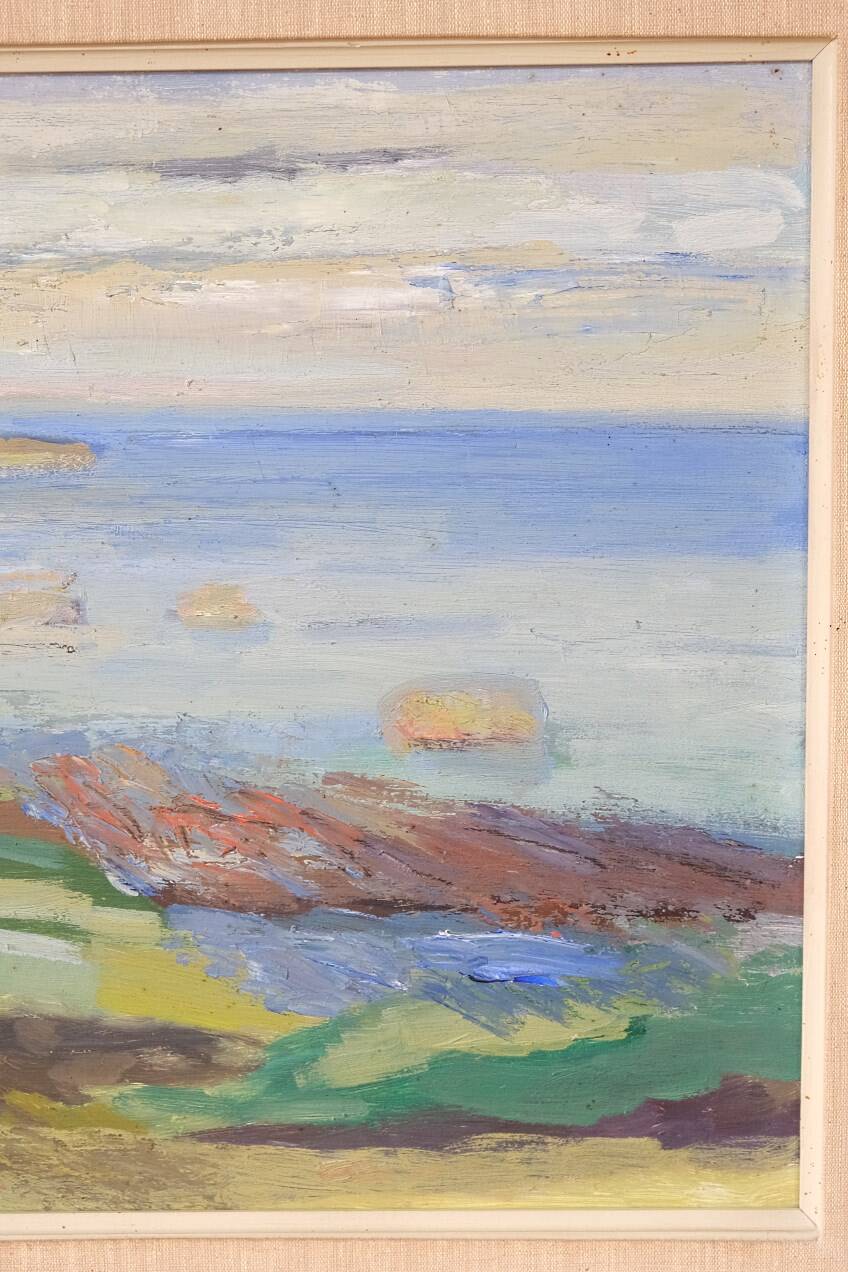 Anders A. Jonsson, Swedish Modern Landscape , 1950s, Oil on Panel, Framed