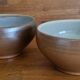 Set of 2 vintage stoneware bowls No. 1