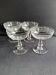4 coupes à champagne Baccarat gravure Grecque inclinée