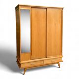 Vintage wardrobe with compass feet 1960