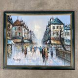 Painting signed Duchamp rue parisienne