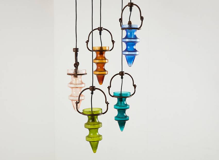 Lustre "Stalactite" de Nanny Still pour Massive & Val Saint Lambert 1960