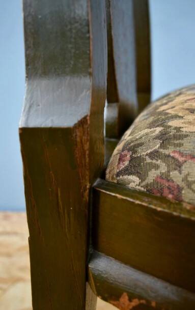 Chaise Queen Anne en chêne massif - début du XXe siècle