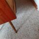 Vintage chest of drawers 3 drawers - varnished teak - Scandinavian style - retro patterns - 60s