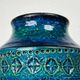 Mid-Century Modern Rimini Blu Pottery Vase by Aldo Londi for Bitossi, Italy, 1960s