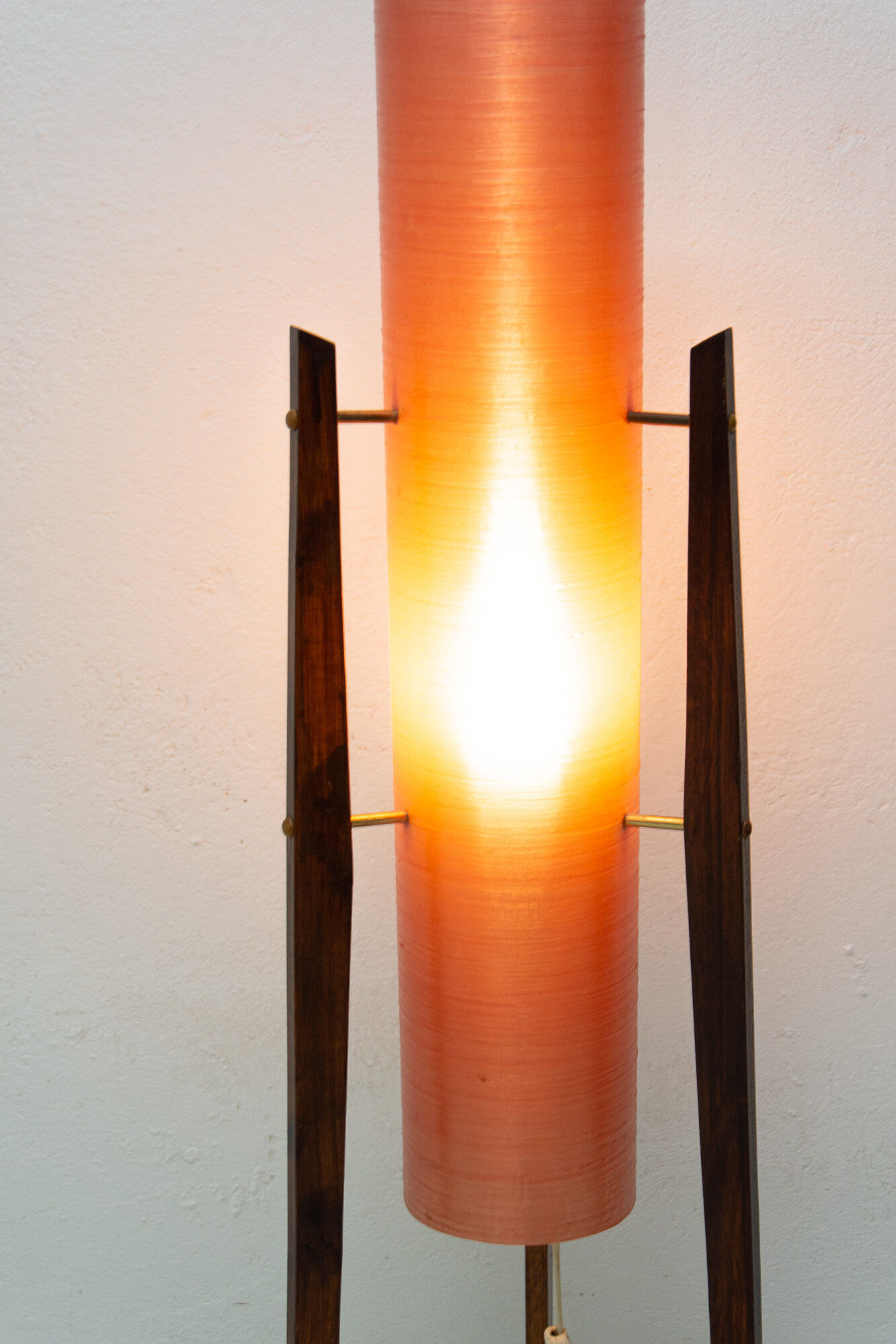 Mid century Rocket floor lamp, Brussels period, 1950´s, Czechoslovakia