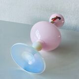 Vase en opaline rose