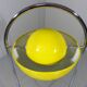 Lampe de sol en pot de fleurs jaune Cosack des années 1960-70.